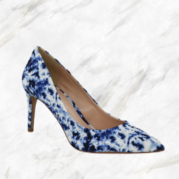 Kelly & Katie Shoes - Kelly & Katie | “Misha” Blue Tie-Dye Heels